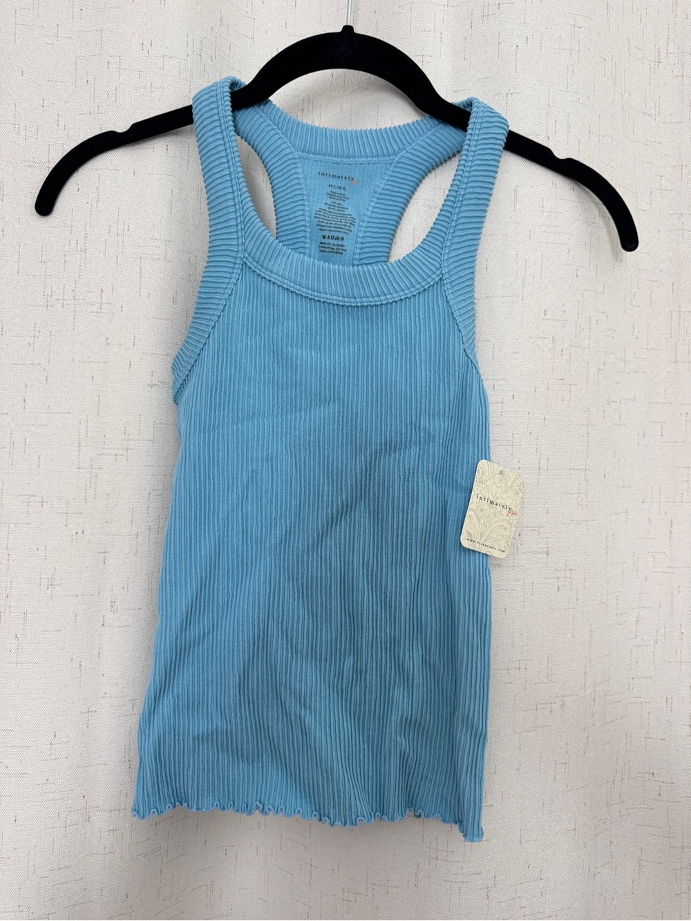 NWT Free People Intimately tank top blue M/L
